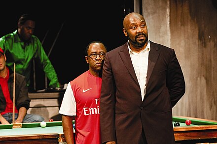 Henry (right) and Lucian Msamati in the Royal National Theatre production of The Comedy of Errors, in 2011