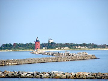 East End Light in Lewes, DE harbor