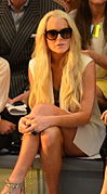 9 September 2011: Lohan at Cynthia Rowley, Mercedes-Benz Fashion Week, Spring Summer 2012.