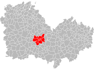 Location of the Quintin Communauté in the Côtes-d'Armor department