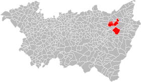 Localisation de Communauté de communes des Hauts Champs