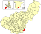 Расположение муниципалитета Турон на карте провинции