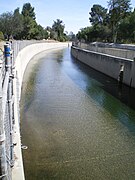 Adjacent Los Angeles River in Sherman Oaks