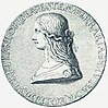 Lucrezia Borgia auf einer zeitgenössischen Medaille