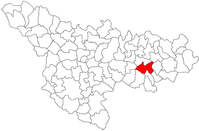 Розташування міста Лугож