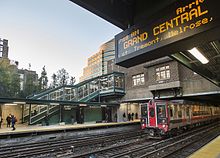 M8 at Fordham station after reconstruction, October 2016.jpg