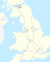 M8 motorway (Great Britain) map