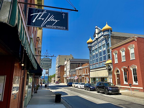 Looking down Main Street in June 2021