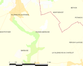 Poziția localității Plessis-Barbuise