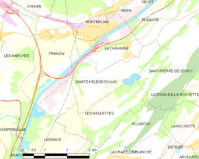 Poziția localității Sainte-Hélène-du-Lac