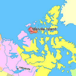 Map indicating Melville Island, northern Canada.png
