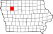Map of Iowa highlighting Buena Vista County.svg