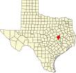 Map of Texas highlighting Robertson County.svg