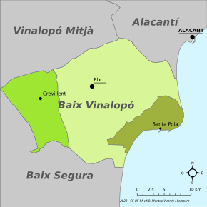 Mapa da comarca.