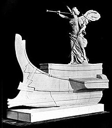 Model of the Victory of Samothrace after Benndorf and Hauser, 1880. Maquette de Benndorf en 1880.jpg
