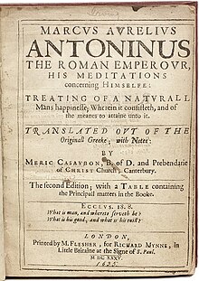 Meditations by Marcus Aurelius, Quarto At A Glance