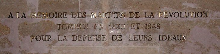 Martyrs 1830 1848.