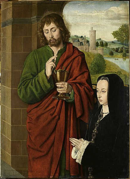 File:Master of Moulins - Anne of France, Duchesse de Bourbon, Presented by St John the Evangelist - WGA14465.jpg