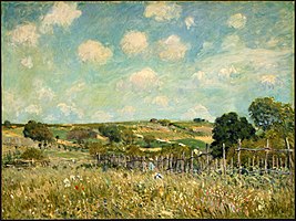 Alfred Sisley. Meadow (1875, National Gallery of Art, Washington, D.C.)