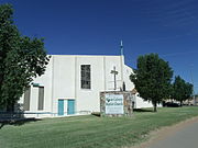 The Mount Calvary Baptist Church was built in 1918 and is located at 1720 E. Broadway Ave. Mt. Calvary Baptist Church is the oldest predominantly Black Church in Mesa. In 1918, the late Reverend J.B. Bell organized the mission into a formal church. These early members gave the church the name it bears today, Mt. Calvary Baptist Church. The church is listed in the Mesa Historic Property Register.