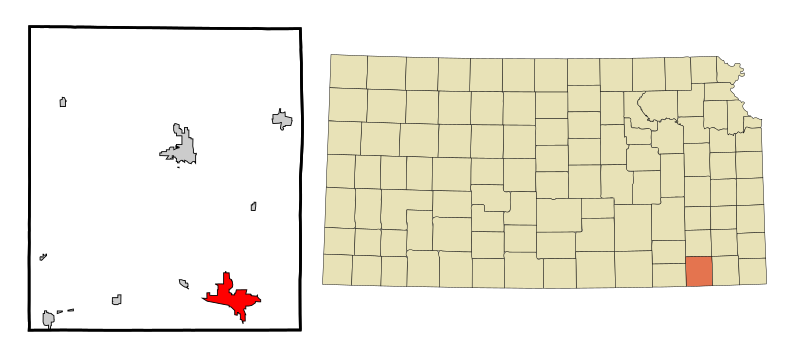 File:Montgomery County Kansas Incorporated and Unincorporated areas Coffeyville Highlighted.svg