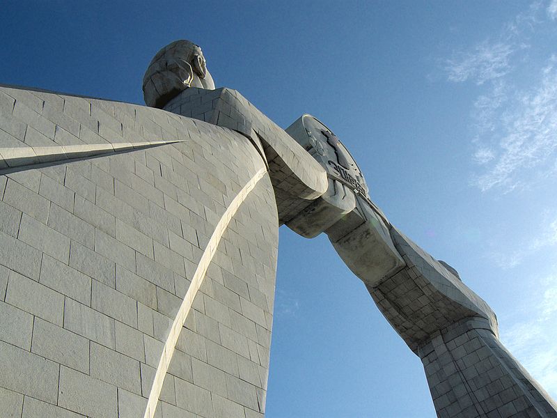 File:Monument to Three Charters for National Reunification, Pyongyang, North Korea (2921788122).jpg