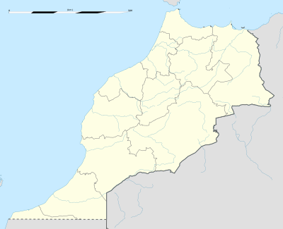 Mapa de localización de Marruecos