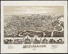 1884 map of Mt. Pleasant.