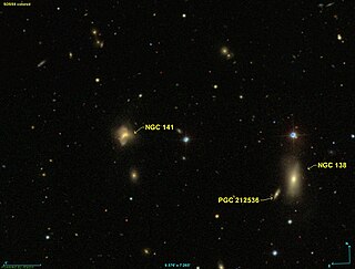 <span class="mw-page-title-main">NGC 141</span> Lenticular galaxy in Pisces