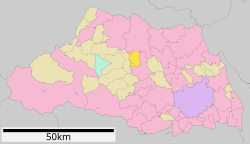 Location of Namegawa in Saitama Prefecture