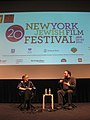 Q&A after the screening of "Crime after Crime" with Aviva Weitraub (director NYJFF) and attorney Joshua Safran (one of the protagonists)