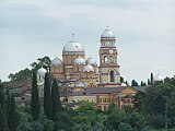 El monasterio de Nueva Athos en Abjasia.