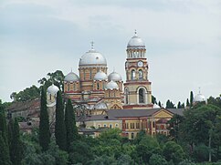 El monasterio de Nueva Athos en Abjasia.