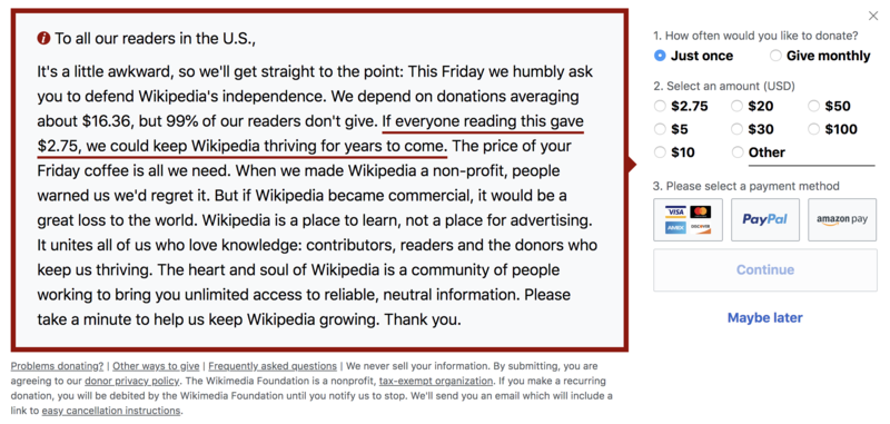 N----, please, Wikipedia Donation Banner Captions