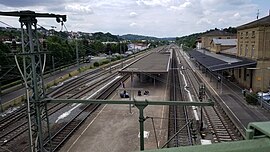 Bahnhof Osterburken: Lage, Geschichte, Zugverkehr