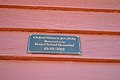 English: Plaque on the historic jail at Oxford, New Zealand
