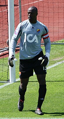 Pa Dembo Touray has played 60 Superettan matches for Djurgarden and Assyriska. Pa Dembo Touray.JPG