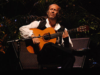 English: Paco de Lucía at Málaga en Flamenco F...