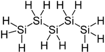 Structure of pentasilane