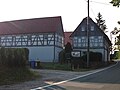 Residential stable house, side building and barn of a four-sided courtyard