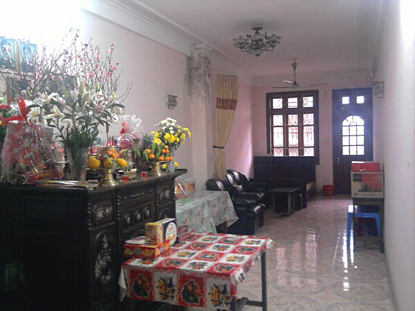 A family altar in Vietnam