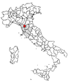 Lage der Provinz in Italien