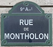 Plaque Rue Montholon - Paris IX (FR75) - 2021-06-27 - 1.jpg