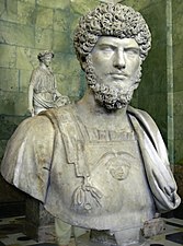 Ρωμαϊκή τέχνη: Προτομή του Λεύκιου Βέρου.(160-170)