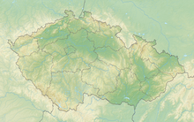 Mapa reliefowa: Czechy