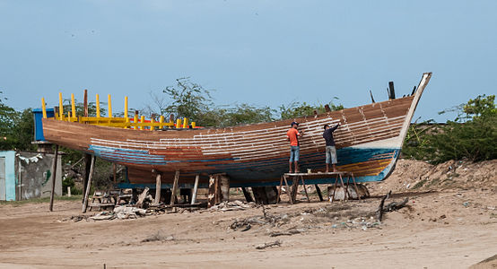 Repair boat in Chacachacare