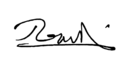 رضا پهلوی's signature