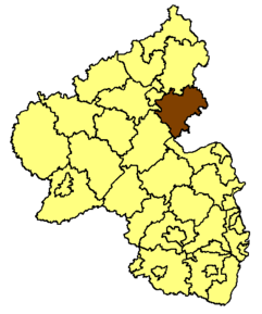 Poziția regiunii Districtul Rhein-Lahn