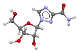 Ball-and-stick model of ribavirin