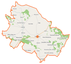 Mapa lokalizacyjna gminy Rościszewo